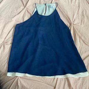 Naked zebra navy tank